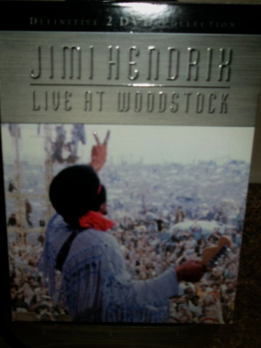 jimi hendrix live at woodstock mint 2 dvd 3 gatefold & book - rock blues guitar